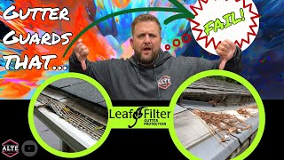 Leaf filter Gutter Guard FAILURE !!!   #leaffilter #fail