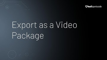 Export as a Video Package • Hudl Sportscode