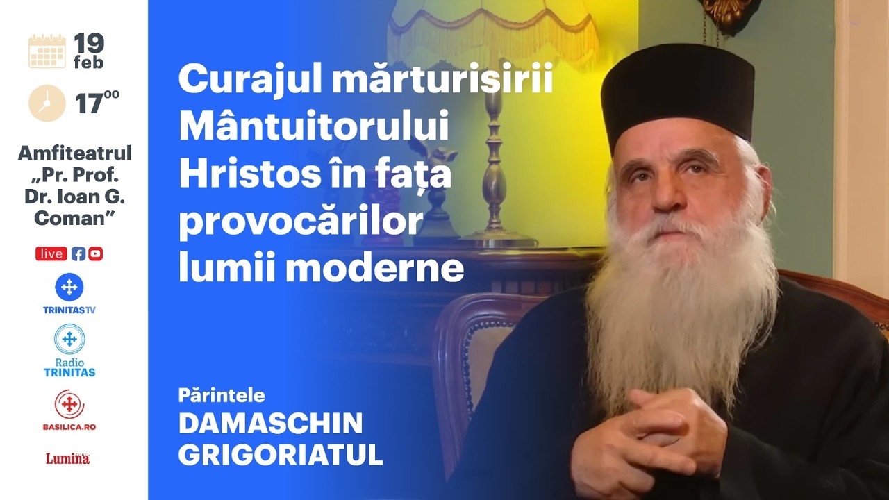 🔴 LIVE: Conferința „Curajul mărturisirii Mântuitorului Hristos și provocările lumii moderne”