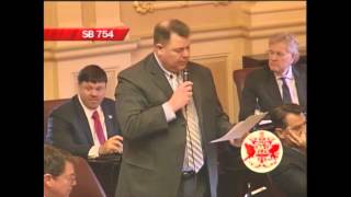 Virginia Senator Bill Carrico speaking in support of his bill SB754