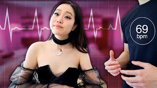 I tried on SPICY OUTFITS while he wore a HEARTBEAT MONITOR