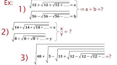 Roots and Radicals 5 - (Infinitely Nested Roots and Radicals)