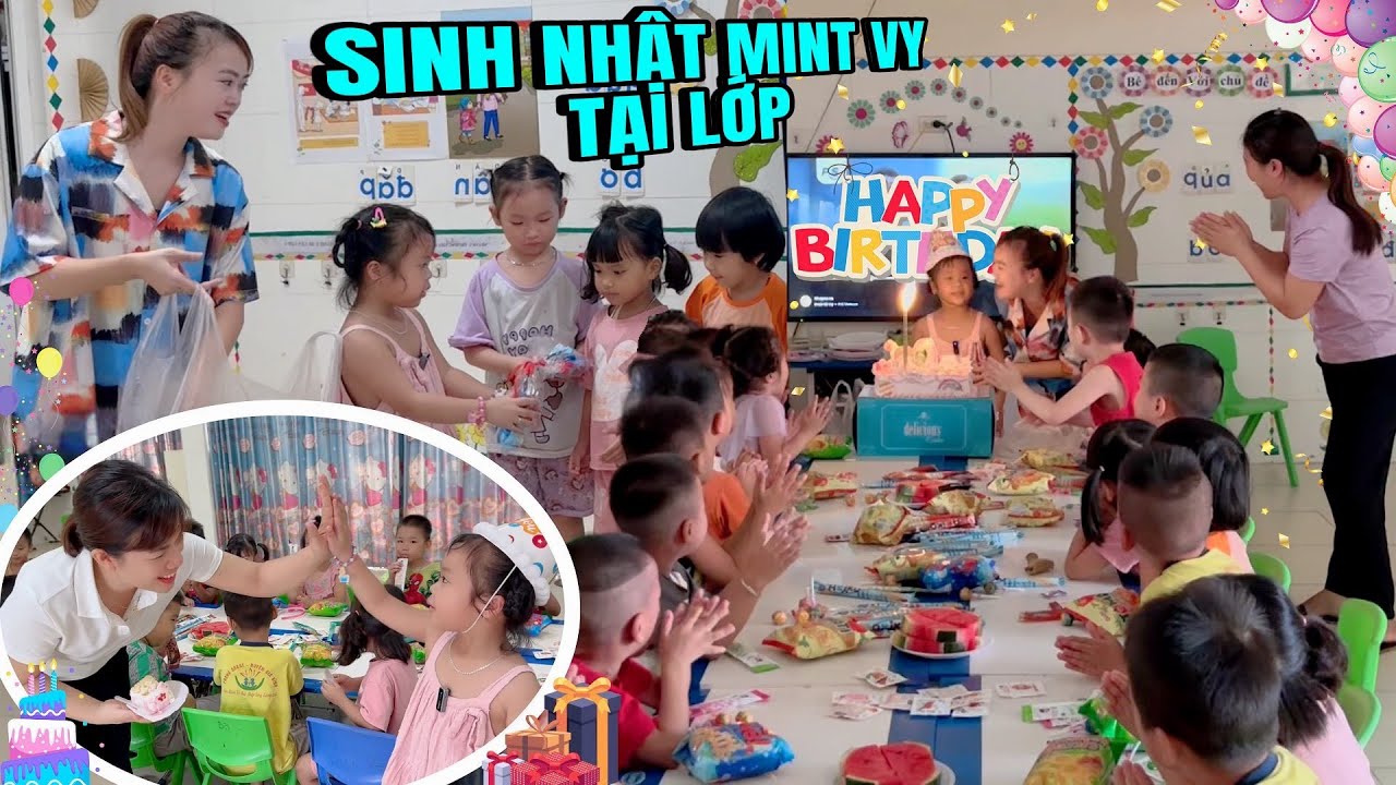 Sinh Nhật Của Em Mint Vy Tại Lớp Học