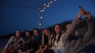Friends Take Group Photo Stock Video