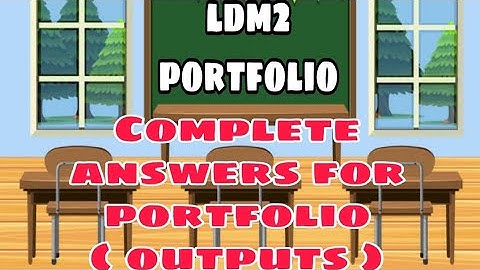 LDM2 - COMPLETE OUTPUTS FOR PORTFOLIO // SAMPLE 1// WITH SOFT COPY