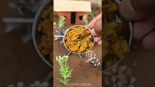Nature Me Mini Doodh Sev Ki Sabji 🥛🍜🔥 | Outdoor Cooking #Shorts