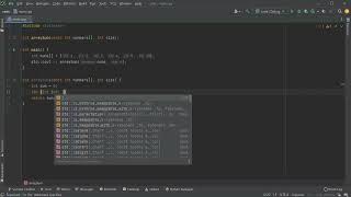 Calculate the sum of integers in an array in C++
