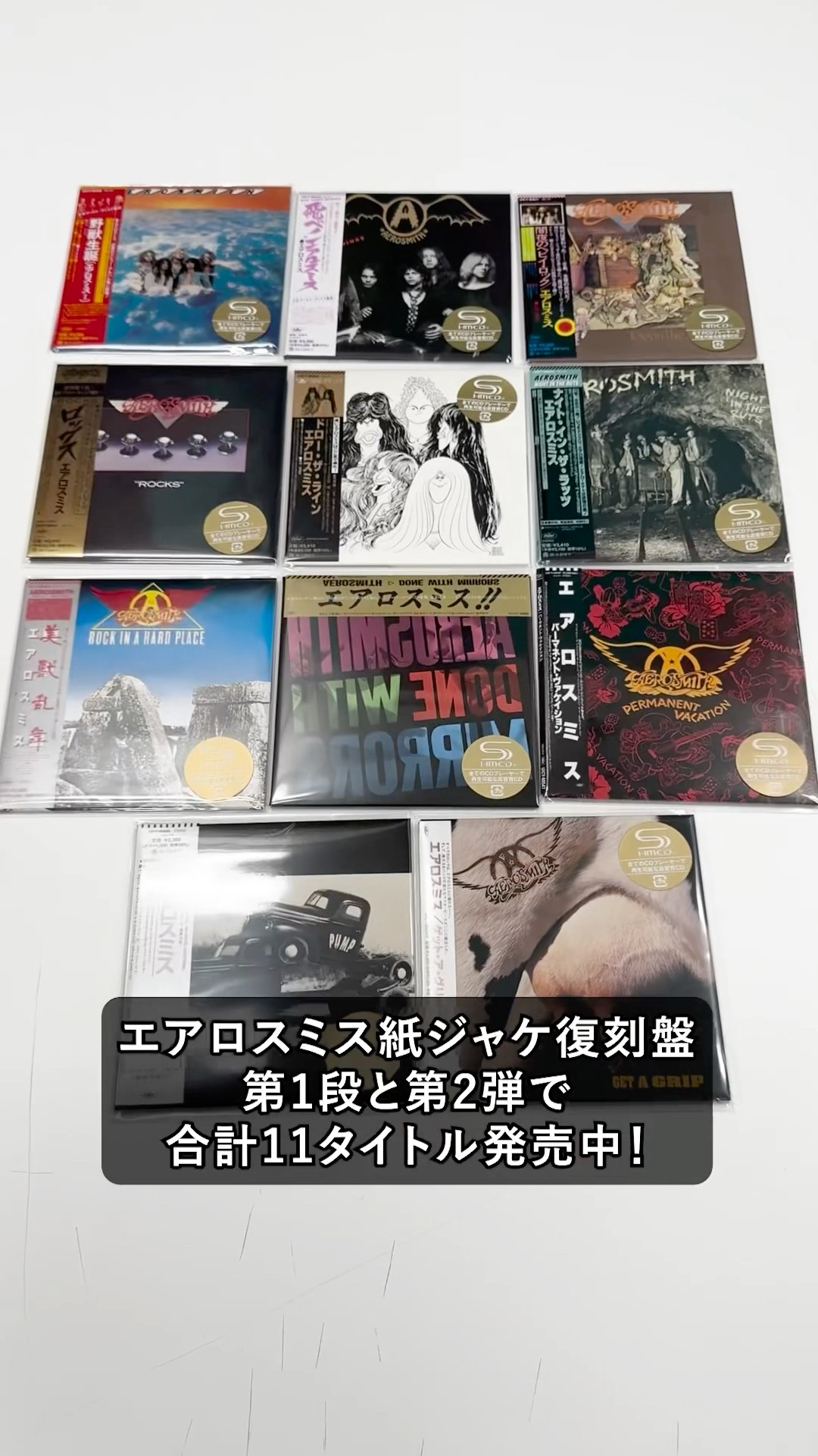 非売品・未開封・激レア】エアロスミス 復刻20タイトルジャケ写 T