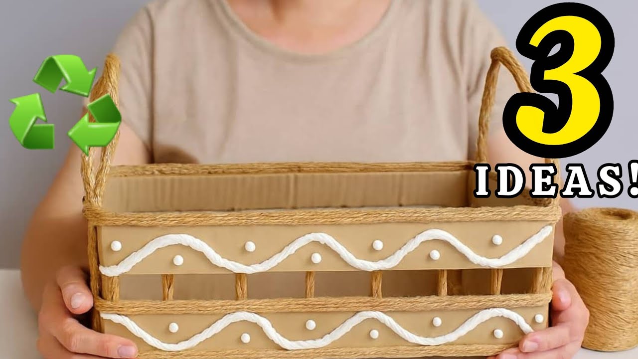 Super Beautiful & Budget-Friendly! 3 Amazing DIY Space-Saving Craft Ideas from Waste Materials ♻️
