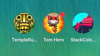 Temple run 2, talking Tom Hero rush, stack color, scary Teacher 3d, tag with Ryan, minion rush screenshot 2