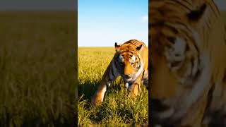 #ai #tiger #mountains #field #aiart #reels #aicat #instagram #sunny #youtube #shorts  #veo3 #video