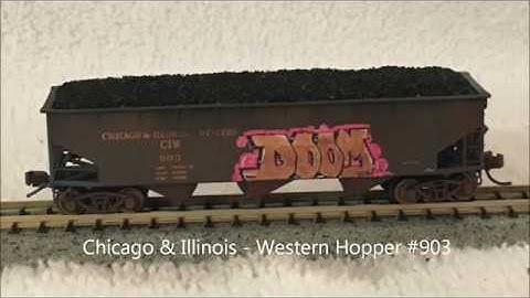 17-002 Custom Weathered N Scale Freight Cars #1