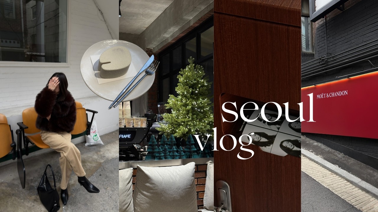 Seoul vlog | spending the holidays in korea, shopping, eating, and recharging ☃️