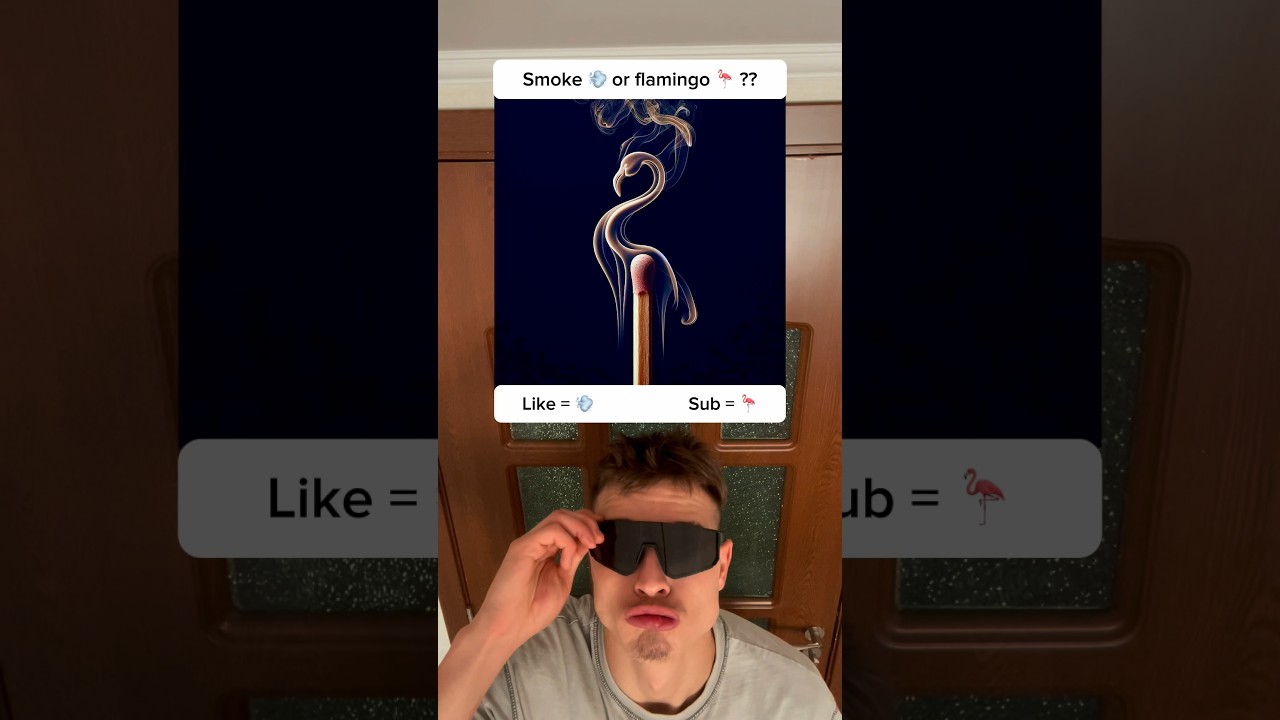 Smoke from matches 💨 or flamingo 🦩?? 