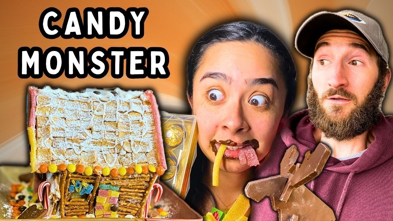 I Married a Candy Monster (Our Gingerbread House Almost Didn't Survive)