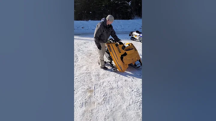 How to ride a 35 year old sled 😎 #youtubeshorts #shorts
