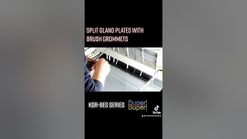 #icotek KDR-BES split gland plates with brush grommets for #Rittal TS 8 enclosures