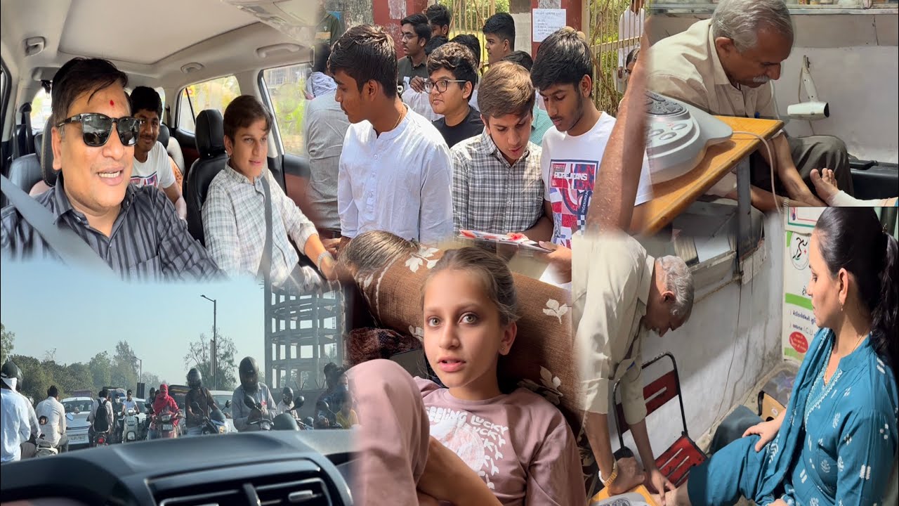 અભિ ની exam ના પહેલા જ દિવસે ડ્રાફીક માં ફસાયા. અને ગુલાબ ને પગમાં પાટો આવ્યો.