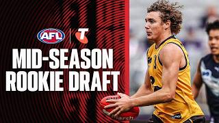 LIVE: 2026 Telstra AFL Mid-Season Rookie Draft
