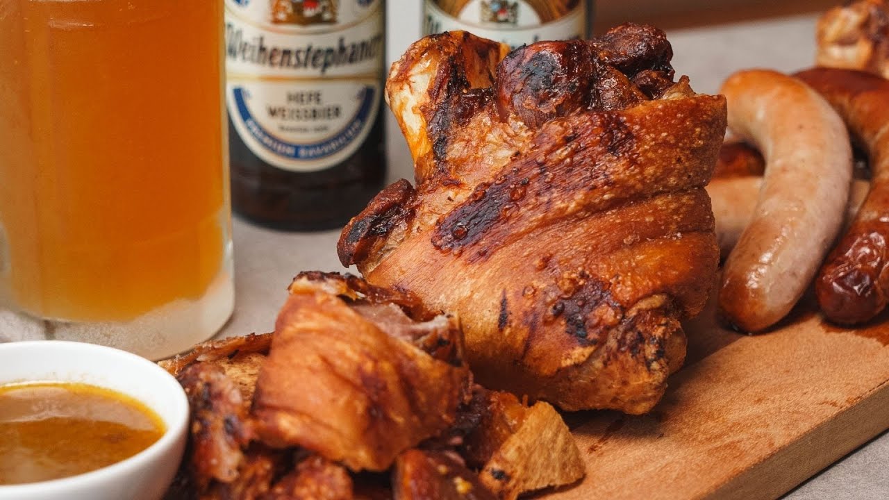 Our Oktoberfest meal Make the CRISPIEST air fryer Pork Knuckle and