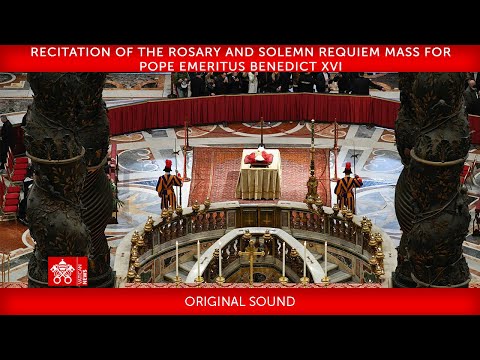 Rosary and Solemn Requiem Mass for Pope emeritus Benedict XVI, 5 January 2023, Pope Francis