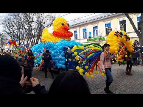 Одессе 1 апреля 'Юморину' большое карнавальное шествие, Odessa April 1 'Humorin'