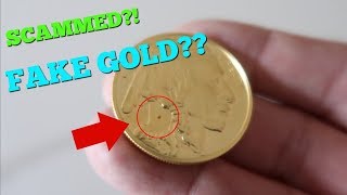 Did I just BUY FAKE GOLD??  RED DOT!