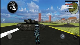 Neon Iron Stickman Rope Hero City Gangstar Mafia #002 Android Gameplay screenshot 5
