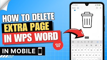 How to Delete Extra Page in WPS Word in Mobile ✅ | Remove Blank Page
