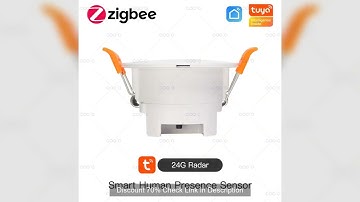 Tuya ZigBee 24G MmWave Radar Human Presence Sensor Luminance/Distance Small Motion Detection More Ac