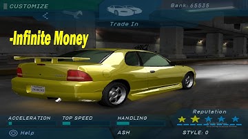 Cheat Code Need For Speed (Underground) (NTSC-U) (PCSX2) - Infinite Money
