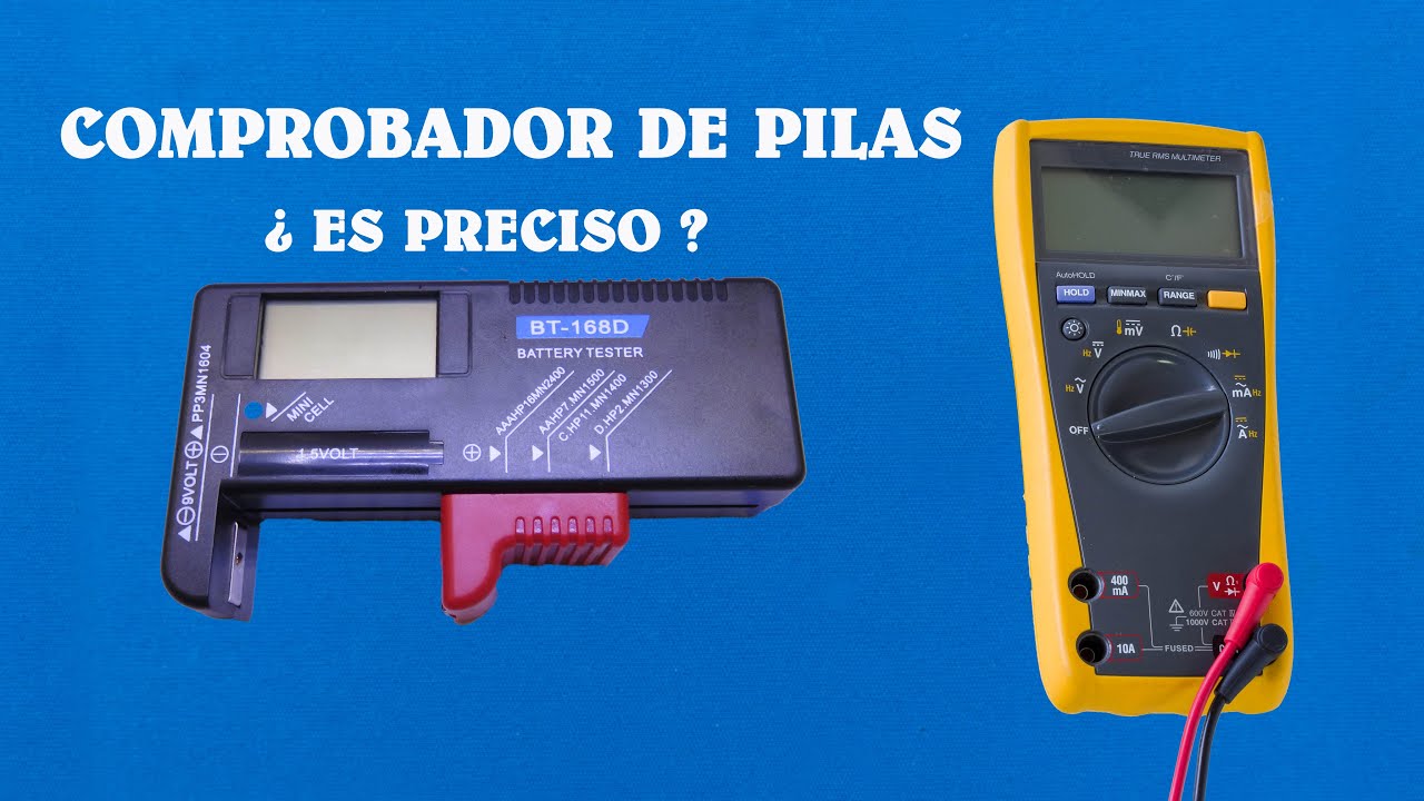 Comprobador de Pilas Digital Varta LCD para AAA, AA, C, D, 9V, N