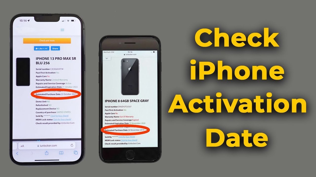How to Check iPhone Activation date Apple info YouTube