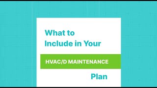 What to Include in Your HVAC/D Maintenance Plan | Surna