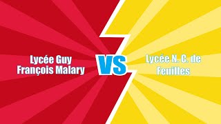 Génie Scolaire: Lycée Guy François Malary VS Lycée N.C. de Feuilles (21/04/2021)