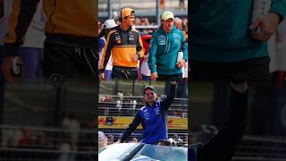 All F1 Drivers yapping together in Drivers Parade before the race