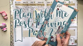 Plan With Me | Post Thanksgiving | Part 2