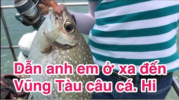 Dẫn anh em ở xa đến Vũng Tàu câu cá biển.