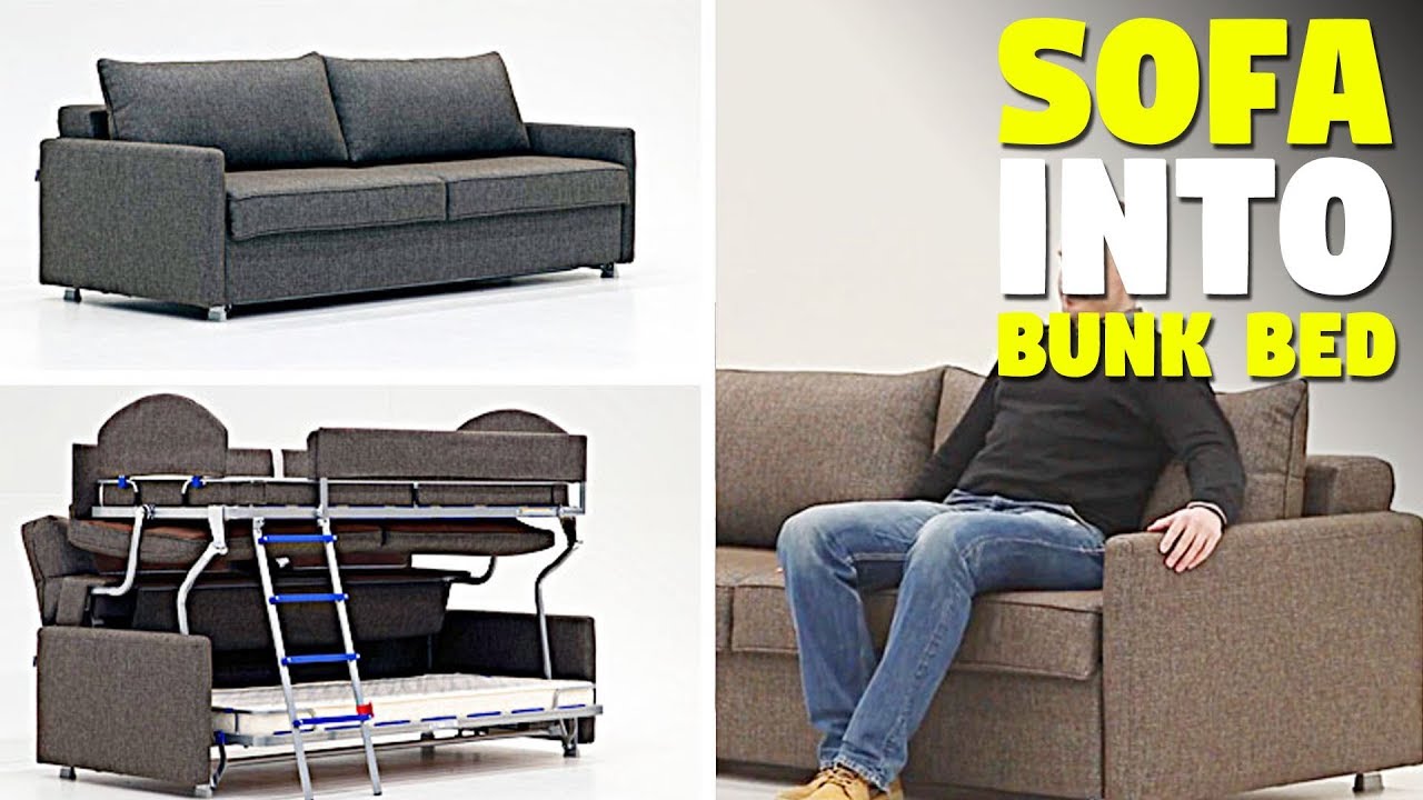 Fantastic Sofa Turns Into A Bunk Bed Furniture Youtube