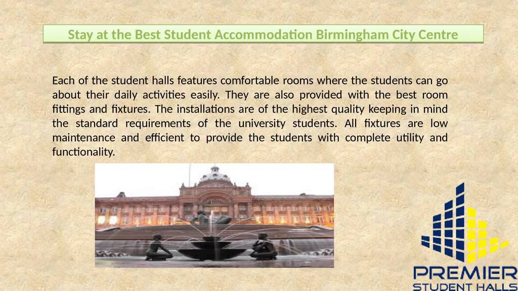 Stay at the Best Student Accommodation Birmingham City Centre