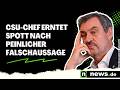 Markus Söder: "Stimmt so überhaupt nicht" - CSU-Chef erntet Spott nach peinlicher Falschaussage