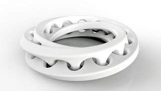 How to make 'Interlocked Mobius Rings' in Solidworks 2016