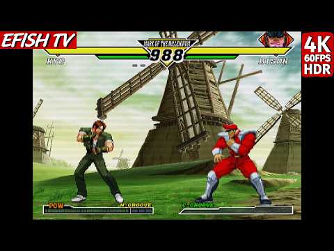 Kyo Kusanagi vs M. Bison (Hardest AI) - Capcom vs SNK 2