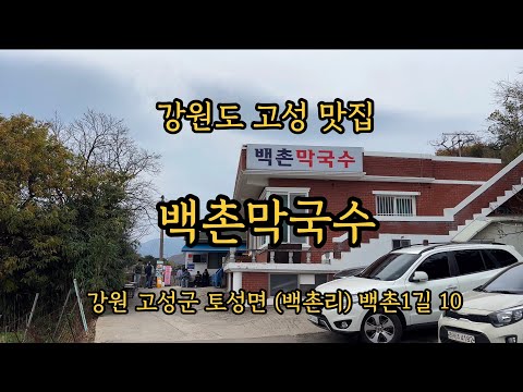 강원도 고성 맛집, 백촌막국수
