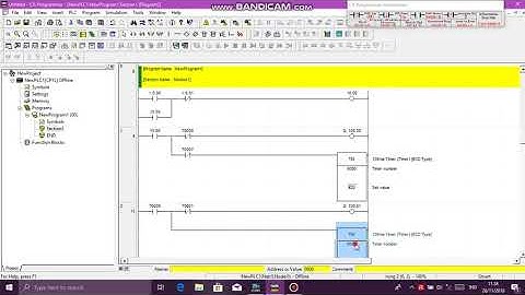 Running LED Bergantian dengan menggunakan CX programmer
