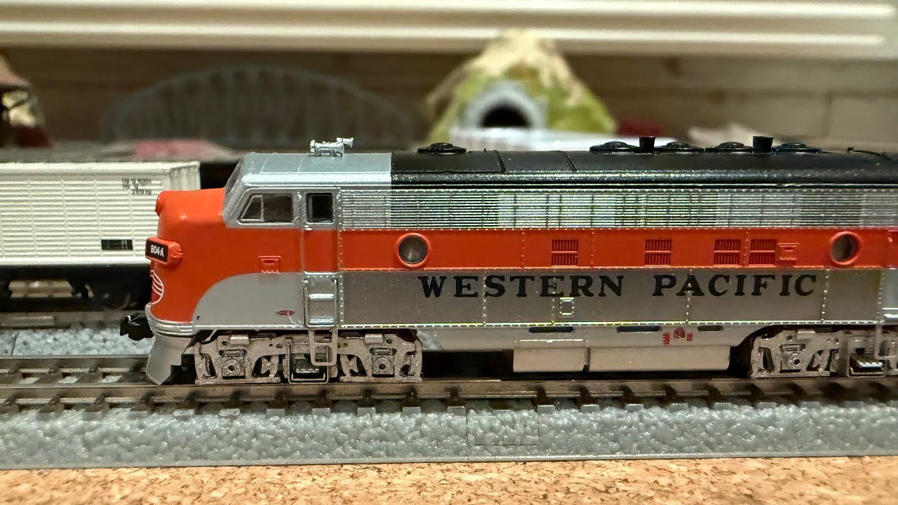AZL 65315-1 Western Pacific FP7A Locomotive 804A Test Run at z