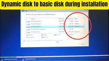 How to convert Dynamic disk to basic disk during installation