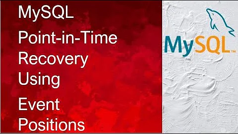 31 - MySQL Point in Time Recovery Using Event Positions | #MySQL DBA Tutorial | MySQL 8 Training