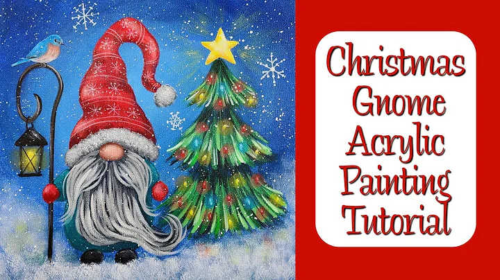 How to Paint a CHRISTMAS GNOME with TREE| Step by ...