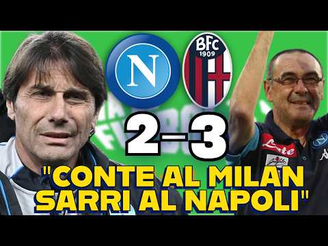 Video Napoli-Bologna 2 3 ADANI vuole SARRI al NAPOLI:Mi vengono i BRIVIDI, TROPPO ROMANTICO il RITORNO